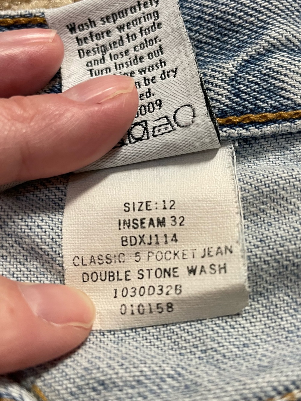 Vtg Y2K 90s Calvin Klein Jeans, 5 pocket straight leg, 100% cotton, size 12x32 - Picture 4 of 10